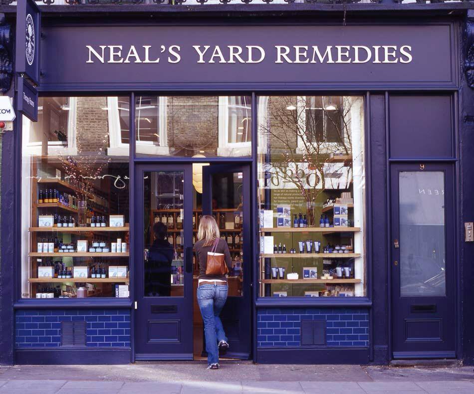 neal's yard rememdies, organic, therapy rooms, nutritional therapy, islington